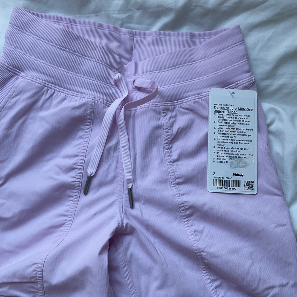 Lululemon Dance Studio Mid-Rise Jogger Lined Pink Organza